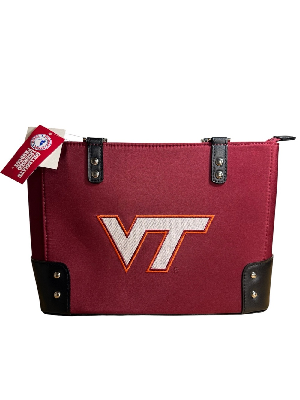 NWT Sandol Licensed Virginia Tech Hokies Maroon Purse Satchel Crossbody